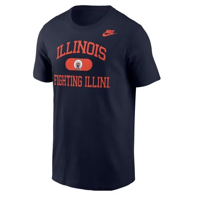 Nike Illinois  Men's College T-shirt In Blue