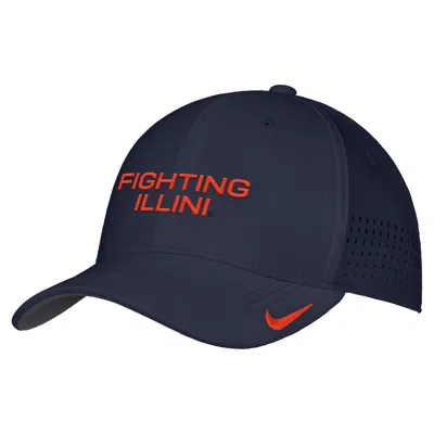 Nike Illinois Sideline  Unisex Dri-fit College Hat In Blue