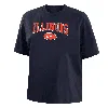 Nike Illinois  Women's College Boxy T-shirt In Blue