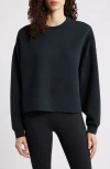 Nike Impossiblysoft Dri-fit Oversize Sweatshirt In Black