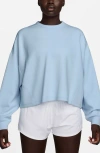 Nike Impossiblysoft Dri-fit Oversize Sweatshirt In Blue