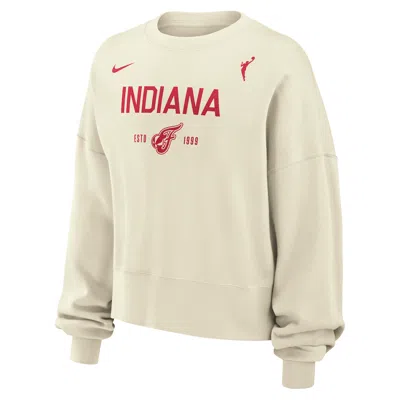 Nike Indiana Fever Phoenix Fleece  Women's Wnba Crew-neck Sweatshirt In Neutral
