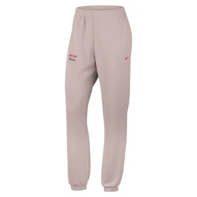 Nike Indiana Fever  Women's French Terry Standard Cuffed Pants In Neutral