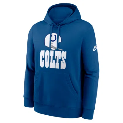 Nike Indianapolis Colts Best Season Rewind Club  Men's Nfl Pullover Hoodie In Blue