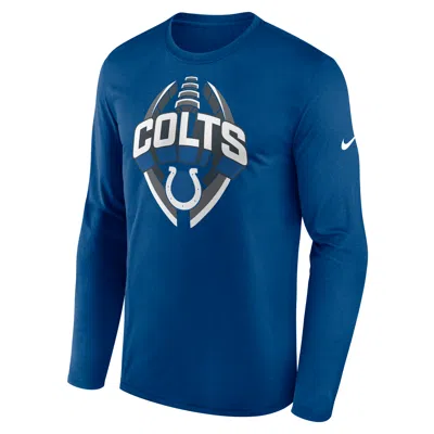 Nike Indianapolis Colts Legend Icon  Men's Dri-fit Nfl Long-sleeve T-shirt In Blue