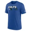 Nike Heather Royal Indianapolis Colts Long Pass Tri-blend T-shirt In Blue