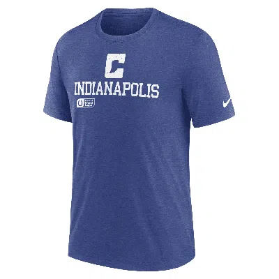 Nike Indianapolis Colts Overlap Lockup  Men's Nfl T-shirt In Blue