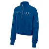Nike Indianapolis Colts Phoenix  Women's Nfl Cropped 1/4-zip Crew In Blue