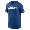 Nike Indianapolis Colts Primetime Wordmark Essential  Men's Nfl T-shirt In Blue