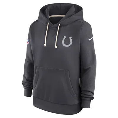 Nike Indianapolis Colts Rivalries Collection Sideline  Women's Dri-fit Nfl Pullover Hoodie In Black