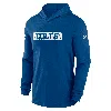 Nike Men's Royal Indianapolis Colts Sideline Hoodie Performance Long Sleeve T-shirt In Blue