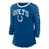Nike Indianapolis Colts  Women's Nfl 3/4-sleeve T-shirt In Blue