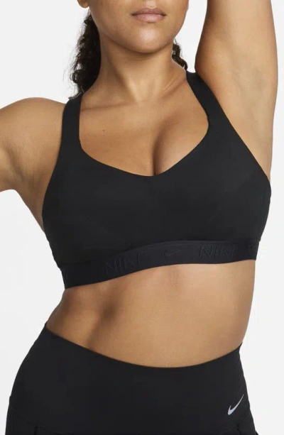 Nike Indy Dri-fit High Support Sports Bra In Black