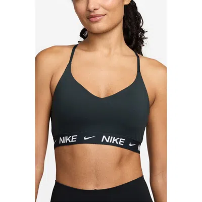 Nike Indy Light Support Padded Adjustable Sports Bra In 390 Seawd