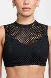 Nike Indy Net Light-support Padded Sports Bra In Black
