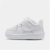 Nike Infant Air Force 1 Crib Casual Shoes In White/white/white