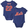 Nike Infant  Juan Soto Royal New York Mets Name & Number Fuse Bodysuit In Blue