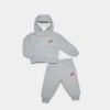 Nike Infant Sportswear Pullover Hoodie And Jogger Pants Set In Gray