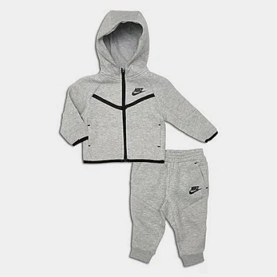 Nike Babies' Infant Tech Fleece Full-zip Set In Gray
