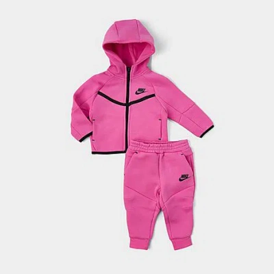 Nike Babies' Infant Tech Fleece Full-zip Set In Pink