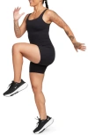 Nike Infinasoft Essentials Dri-fit Romper In Black/ Pcg6c