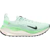 Nike Womens  React Infinity Run Flyknit 4 In Green/black
