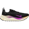 Nike Womens  React Infinity Run Flyknit 4 In Black/ Hyper Violet-anthracite