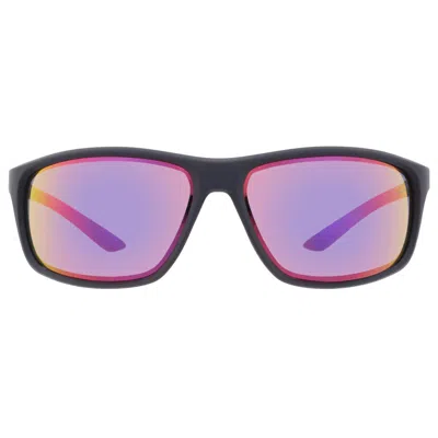 Nike Infrared Mirror Wrap Men's Sunglasses  Adrenaline M Ev1113 016 66 In Blue