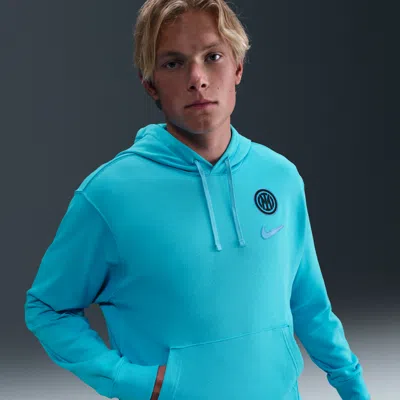 Nike Inter Milan Club  Men's Soccer Pullover Hoodie In Blue