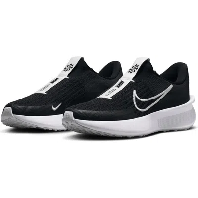 Nike Interact Run Easyon Running Sneaker In Black/white/black