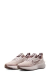 Nike Interact Run Running Shoe In Platinum/smokey/mauve