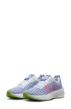 Nike Interact Run Running Shoe In White/pink/blue Volt