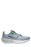 Nike Interact Run Running Sneaker In Ashen Slate/black/grey