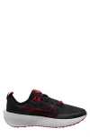 Nike Interact Run Running Sneaker In Black/anthracite/white/fire Red