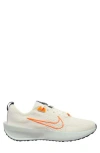 Nike Interact Run Running Sneaker In Sail/total Orange/platinum