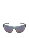 Nike Intersect Rectangle-frame Sunglasses In Brown