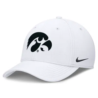 Nike Iowa Classic  Men's Dri-fit College Hat In White