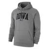 Nike Iowa Club Fleece  Men's College Pullover Hoodie In Grey