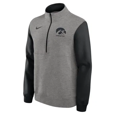 NIKE IOWA CLUB  MEN'S COLLEGE 1/2-ZIP CREW,1015865736