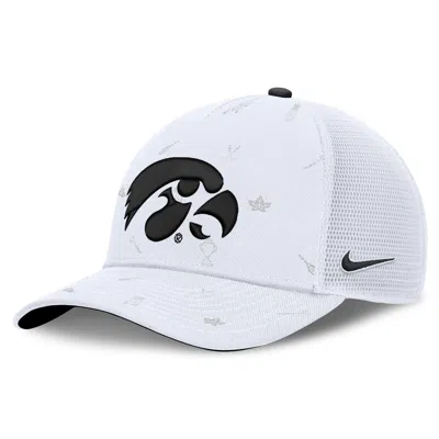 Nike Iowa Country Club Golfin' Rise  Unisex College Trucker Adjustable Hat In White