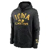 Nike Iowa Hawkeyes Legacy Club Foundational  Men's College Pullover Hoodie In Black