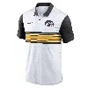 Nike Iowa Hawkeyes Primetime Campus Vapor  Men's Dri-fit College Polo In White