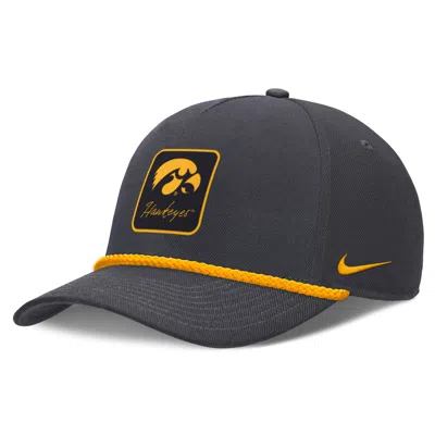 Nike Iowa Legacy Letter Rise  Unisex Dri-fit College A-frame Adjustable Hat In Gray