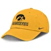Nike Men's Gold Iowa Hawkeyes 2025 On-field Club Adjustable Hat In Yellow