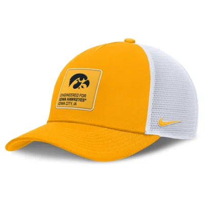 Nike Iowa On-field Rise Engineered  Men's College Trucker Adjustable Hat In Yellow