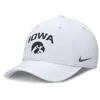 Nike Iowa On-field Rise Swoosh  Men's Dri-fit College Hat In White