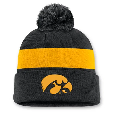 Nike Iowa Peak  Unisex College Cuffed Beanie In Black