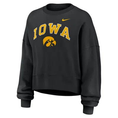 Nike Iowa Phoenix Arch  Women's College Pullover Crew In Black