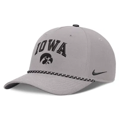Nike Iowa Primetime Rise Rope  Unisex College Adjustable Hat In Gray