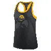 Nike Black Iowa Hawkeyes Primetime Racerback Tri-blend Tank Top In Black